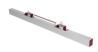 Steel Forklift Hanging Magnetic Sweeper 72 In. Wide 75 Lb. Capacity Silver